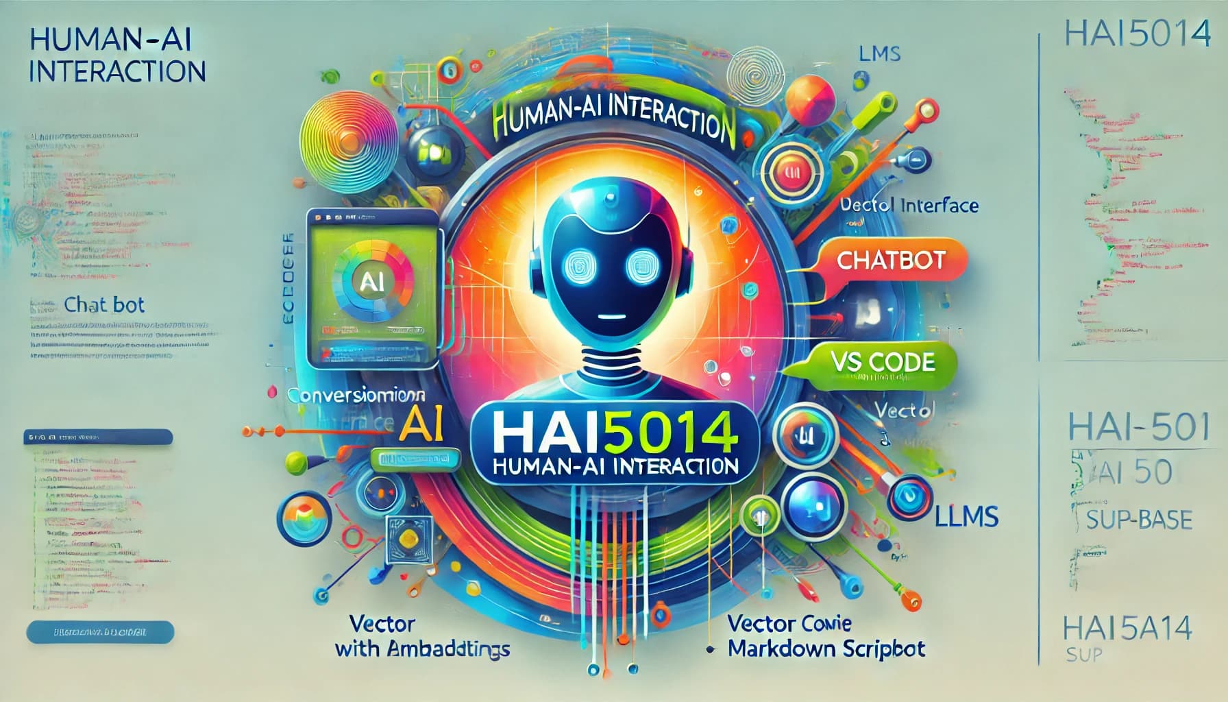 HAI5014 Week 1 - Human-AI interaction (by Dall-e)