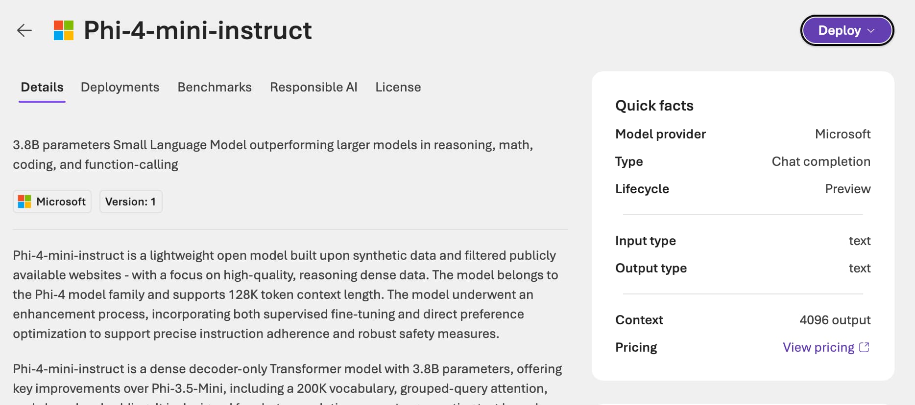 Azure Foundry Models List